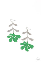 Paparazzi Palm Beach Bonanza - Green Earrings