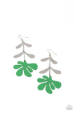 Paparazzi Palm Beach Bonanza - Green Earrings