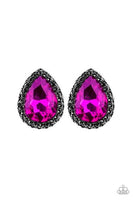 Paparazzi Dare To Shine - Pink Post Earrings