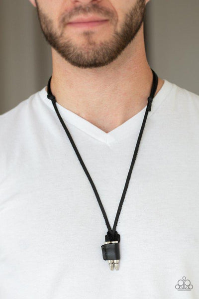 Paparazzi On the Lookout - Black Men's Necklace