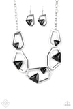 Paparazzi GEO-ing, GEO-ing, Gone! - Black Necklace