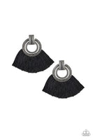 Paparazzi I Am Spartacus - Black Earrings