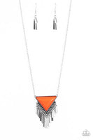Paparazzi Badlands Bonanza - Orange Necklace