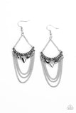Paparazzi Burst Into TIERS - Silver Earrings