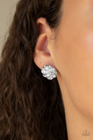 Paparazzi Diamond Daze - White Post Earrings