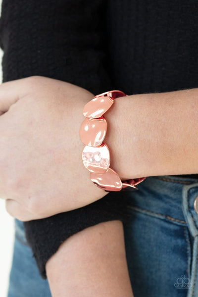 Paparazzi Disc Disco - Copper Bracelet