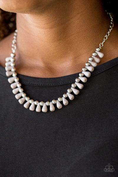 Paparazzi Extinct Species - Silver Necklace