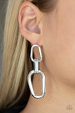 Paparazzi Harmonic Hardware - Silver Post Earrings