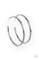 Paparazzi Infinite Twist - Black Hoop Earrings
