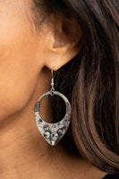Paparazzi Instinctively Industrial - Silver Earrings