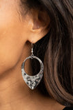 Paparazzi Instinctively Industrial - Silver Earrings
