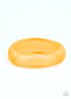 Paparazzi Major Material Girl - Orange Bracelet