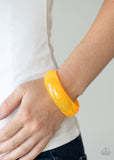 Paparazzi Major Material Girl - Orange Bracelet