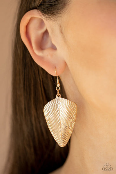 Paparazzi One of the Flock - Gold Earrings