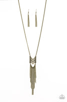 Paparazzi Point Taken - Brass Necklace