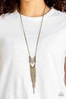 Paparazzi Point Taken - Brass Necklace