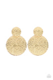 Paparazzi Refined Relic - Gold Post Earrings