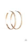 Paparazzi Retro Rebellion - Gold Hoop Earrings