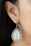 Paparazzi Teardrop Trendsetter - White Earrings