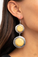 Paparazzi Thrift Shop Stop - Yellow Earrings