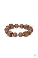Paparazzi Timber Trendsetter -  Brown Wood Bracelet