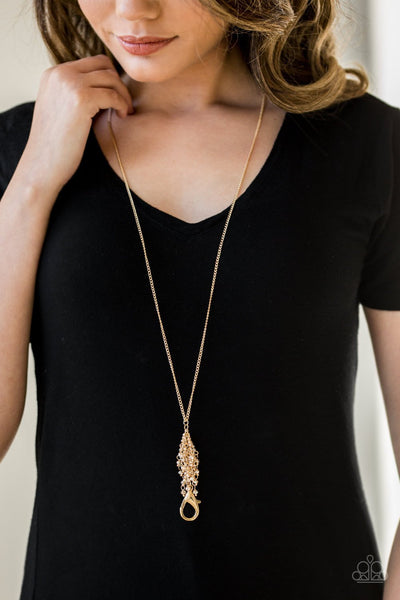 Paparazzi Twilight Twinkle - Gold Lanyard Necklace