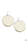 Paparazzi Wonderfully Woven - White Earrings
