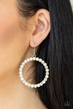 Paparazzi Pearl Palace - White Earrings