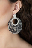 Paparazzi Metro Zoo - White Earrings