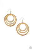 Paparazzi Tempting Texture - Gold Earrings