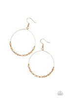 Paparazzi Prize Winning Sparkle - Gold Earrings