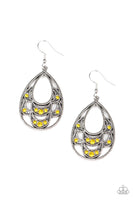 Paparazzi Malibu Macrame - Yellow Earrings
