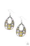 Paparazzi Malibu Macrame - Yellow Earrings
