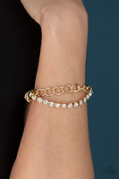 Paparazzi Glamour Grid - Gold Bracelet