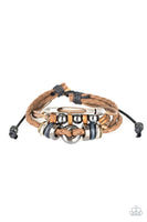Paparazzi Hello Hiker - Brown Bracelet