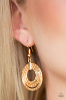 Paparazzi Open Plains - Gold Earrings
