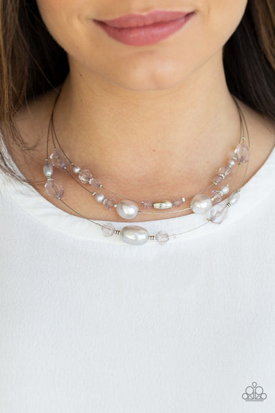 Paparazzi Pacific Pageantry - Silver Necklace