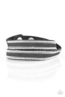 Paparazzi Going For Glam - Black Wrap Bracelet