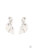 Paparazzi METAL-Physical Mood - Silver Post Earrings