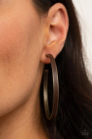Paparazzi Fearless Flavor - Brass Hoop Earrings