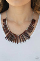 Paparazzi Out of My Element - Brown Necklace