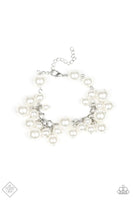 Paparazzi Girls in Pearls - White Bracelet