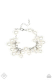 Paparazzi Girls in Pearls - White Bracelet