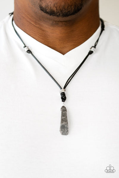 Paparazzi Midnight Meteorite - Black Necklace