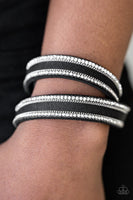 Paparazzi Going For Glam - Black Wrap Bracelet
