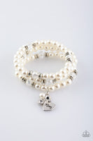 Paparazzi Mom Wow - White Bracelet