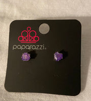 Paparazzi Starlet Shimmer Heart Rhinestone Earrings