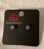 Paparazzi Starlet Shimmer Heart Rhinestone Earrings