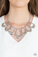 Paparazzi Teardrop Envy - Silver Necklace