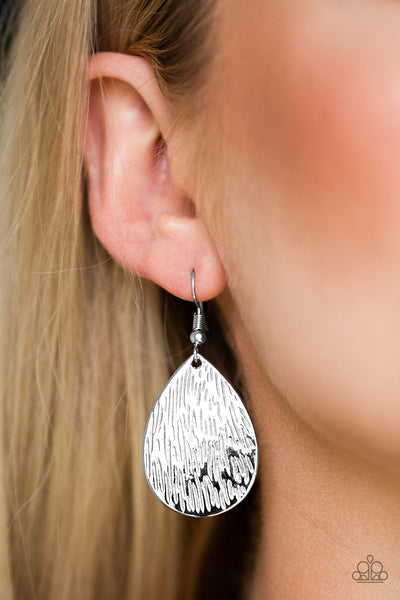 Paparazzi Terra Incognita - Silver Earrings